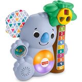 Fisher-Price Linkimals Nicolas de Koala, interactief babyspeelgoed, geluiden en verlichting, Franse versie, 9 maanden en ouder, GRG69