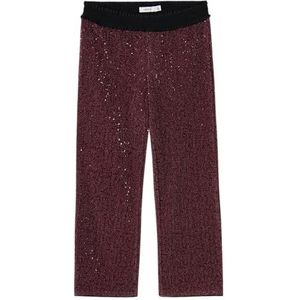 NAME IT Meisjes Nkfrunic Sequin Wide Pant stoffen broek, Fandango pink., 134