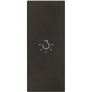 Vimar 31000A.LG Linea verwisselbare keycap 1 module voor axiale bediening, verlicht lichtsymbool, zwart