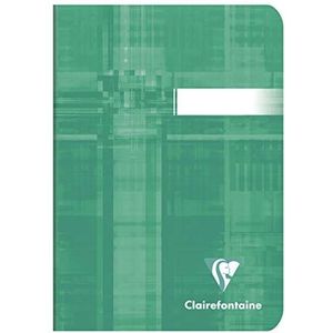 Clairefontaine - Ref 3642C - Staplebound notebook (48 vellen) - A6-formaat, vierkante uitvoering, 90 g/m² geborsteld vellum papier, gelamineerd kartonnen omslag - diverse kleuren (verpakking van 10)