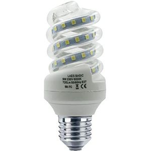 Laes - Spiraal LED E27 9 Watt wit 48 x 115 mm
