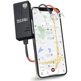 SafeTag Volt 4G LTE GPS Tracker real-time voertuig tracking apparaat - bestelwagen, motorfiets, tractor, bus, fiets en auto, 12-24 V zelfinstallatie met simkaart en gegevens (4G)
