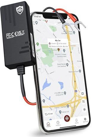 SafeTag Volt 4G LTE GPS Tracker real-time voertuig tracking apparaat - bestelwagen, motorfiets, tractor, bus, fiets en auto, 12-24 V zelfinstallatie met simkaart en gegevens (4G)