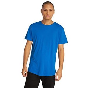 Urban Classics Heren T-shirt Shaped Long Tee effen kleur, lang gesneden mannenshirt, verkrijgbaar in vele verschillende kleuren, maten XS- 5XL, lichtblauw, XL