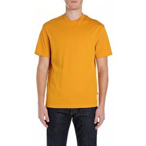 Replay - T-shirt - Ochre - Katoen - Voor Man