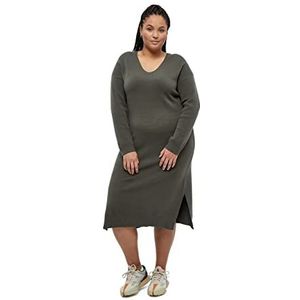 Peppercorn Dames Rosalia jurk Curve 2, Beluga Green, 16