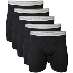 Gildan Herenondergoed boxershorts, multipack retroshorts (verpakking van 10 stuks), zwart (5 stuks), XL