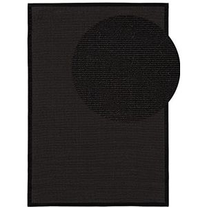 Sisal tapijt Sana binnen en buiten effen zwart 160x230 cm