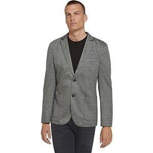 TOM TAILOR Uomini Jersey blazer 1027554, 27828 - Grey Melange Pique Structure, 52