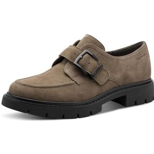 TAMARIS - Comfort - Damesslippers - Taupe - Extra Brede Pasvorm