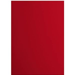 Vaessen Creative 2927-030 Florence Cardstock papier, rood, 216 g/m², DIN A4, 10 stuks, glad, voor scrapbooking, kaarten maken, ponsen en andere papierknutselwerk