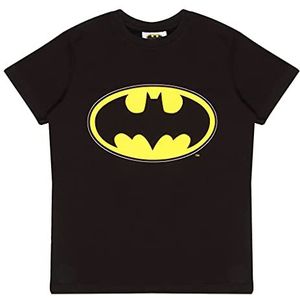 DC Comics Batman Klassisches Logo T-shirt, Meisjes, 104-182, Schwarz, Officiële Koopwaar