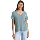 Street One - Dames Shirt - Blauw - Korte Mouwen