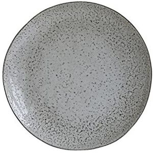 House Doctor Hc0800 bord, plat, rustiek, diameter: 27,5 cm, hoogte: 2,8 cm, grijs
