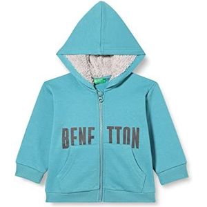 United Colors of Benetton Sweatshirt met capuchon voor kinderen en tieners, Intensief lichtblauw 16r, 18 Maanden