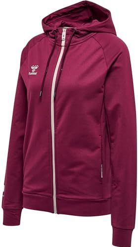 Hummel - Hmlmove Grid Cotton Zip Hoodie - Sweater - Grijs - Katoenmix