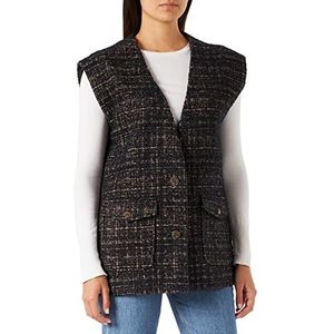 Cream CRVisva Waistcoat Transitional Jacket, Royal Navy gesp, 44 dames