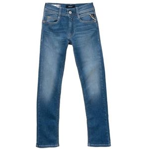 Replay Wallys Hyperflex Original Collection Super Slim Fit Jeans voor jongens, 009, medium blue., 14 Jaar