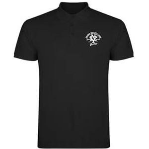 AMERICAN COLLEGE USA Poloshirts Sport Ademend Gedrukt Kleding Unisex Kinderen Jongens en Meisjes Casual Model ACPLW6 Zwart 16 Jaar, Zwart, 16 Jaar