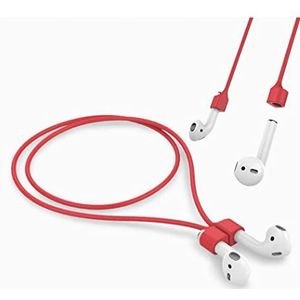 Zachte siliconen sport-headset anti-verlies tape super magnetisch sutible voor airpods rood
