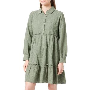 baradello Damesjurk met geborduurd gat 37225616-BA01, olijfgroen, S, olijfgroen, S