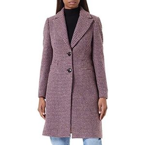 Sisley Womens 2EJFLN01T Wool Blend Coat, Multicolor Purple 912, 42