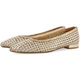 GIOSEPPO - Atherton Flat Ballet - Goud-zilver - Dames - Leren Voering