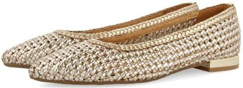 GIOSEPPO - Atherton Flat Ballet - Goud-zilver - Dames - Leren Voering