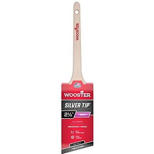 Wooster Brush 5224-2.5 Zilveren Tip Dunne Hoek Sjerp Paintbrush, Geen, 2,5 Inch