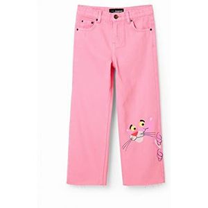 Desigual Jeansbroek voor meisjes, denim, roze, rood, 12 Jaar