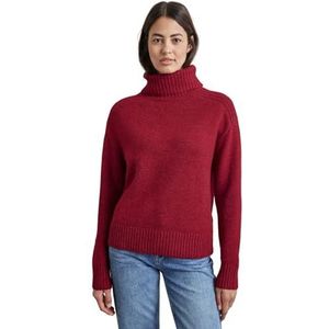 Street One Mouliné pullover voor dames, rood, 42