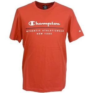 Champion Legacy Graphic Shop - New York S/S Crewneck T-shirt, dieprood, S heren SS24, Rood, S
