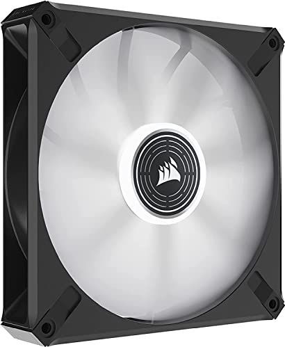 CORSAIR ML140 LED ELITE, 140 mm witte LED-fan met magnetische levitatie en AirGuide, enkele verpakking