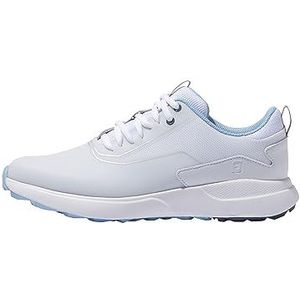 FootJoy Performa golfschoen voor dames, wit/wit/blauw, maat 38 EU, Wit Wit Blauw, 5.5 UK Wide