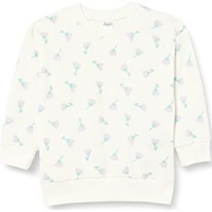 Pinokio Sweatshirt voor babymeisjes, Ecru Flowers Lilian, 122 cm