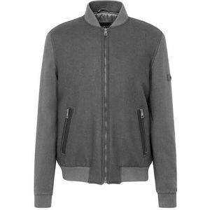 Lichtgrijs Vest - Ritszakken - Ritssluiting - Opstaande Kraag - Lange Mouwen