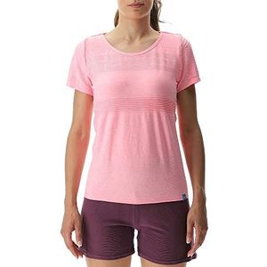 UYN Natural Training OW Short SL T-shirt voor dames, Neon roze melange, L