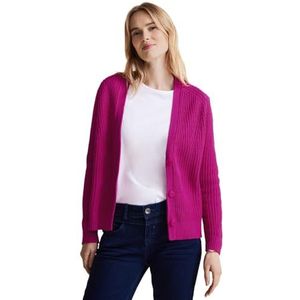 Street One Dames cardigan grof gebreid, Bright Cozy Pink, 40