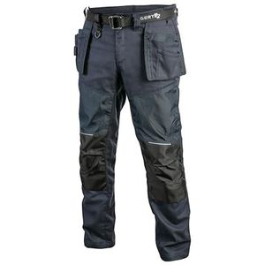Högert Nekar Werkbroek met gereedschapstassen, in blauw of zwart, blauw, XL
