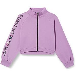 United Colors of Benetton Sweatshirt met lange mouwen voor meisjes en meisjes, Lila 0Z1, 140