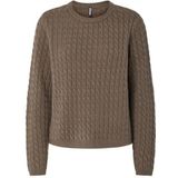 Pieces - Fia - Gebreide Trui - Ronde Hals - Lange Mouwen - Regular Fit