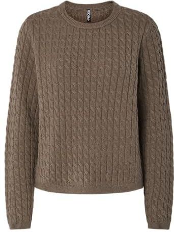 Pieces - Fia - Gebreide Trui - Ronde Hals - Lange Mouwen - Regular Fit