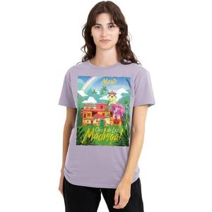 Encanto Magic Awaits You... Casa de Los Madrigal poster dames T-shirt, lavendar, klein, Lavendel, S
