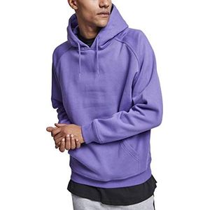 Urban Classics Blanke hoodie Sweatshirt met capuchon heren, Ultraviolet, M