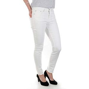 TOM TAILOR Denim Dames Nela Extra Skinny Jeans in wit 1017311, 10101 - White Denim, 25