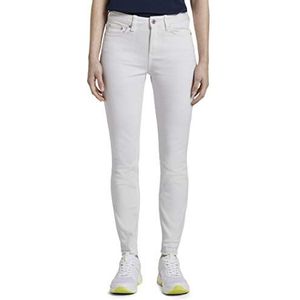 TOM TAILOR Denim Dames Nela Extra Skinny Jeans in wit 1017311, 10101 - White Denim, 25