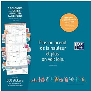 Oxford 400080216 Familiekalender zeven 2017/18 30 x 30 cm kleur willekeurig