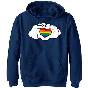 Disney Classic Mickey - Rainbow Love YTH Hoodie Oxford navy 5/6