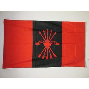 Vlag Spaanse Phalanx 90x60cm - Nationalistische Vlag Spaanse Oorlog 60 x 90 cm Hoes voor vlaggenmast - AZ FLAG