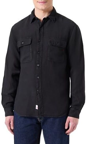 Replay - M4147.000.81388B - Overhemd - Gevoerd Geverfd Linnen - Lange Mouwen